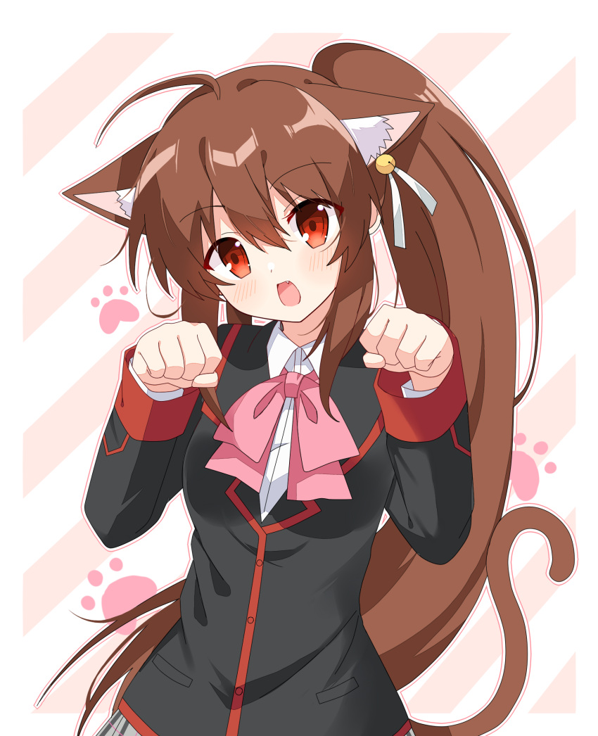 Ilustração de Rin Natsume com orelhas de gato